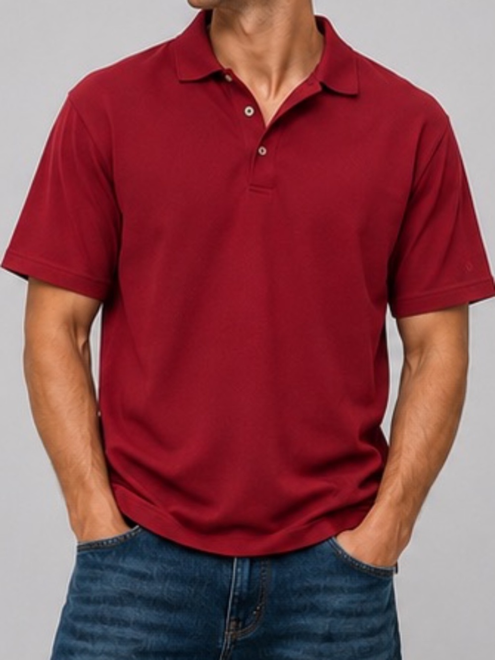 Grand Slam Performance Polo Deep Red size XL
